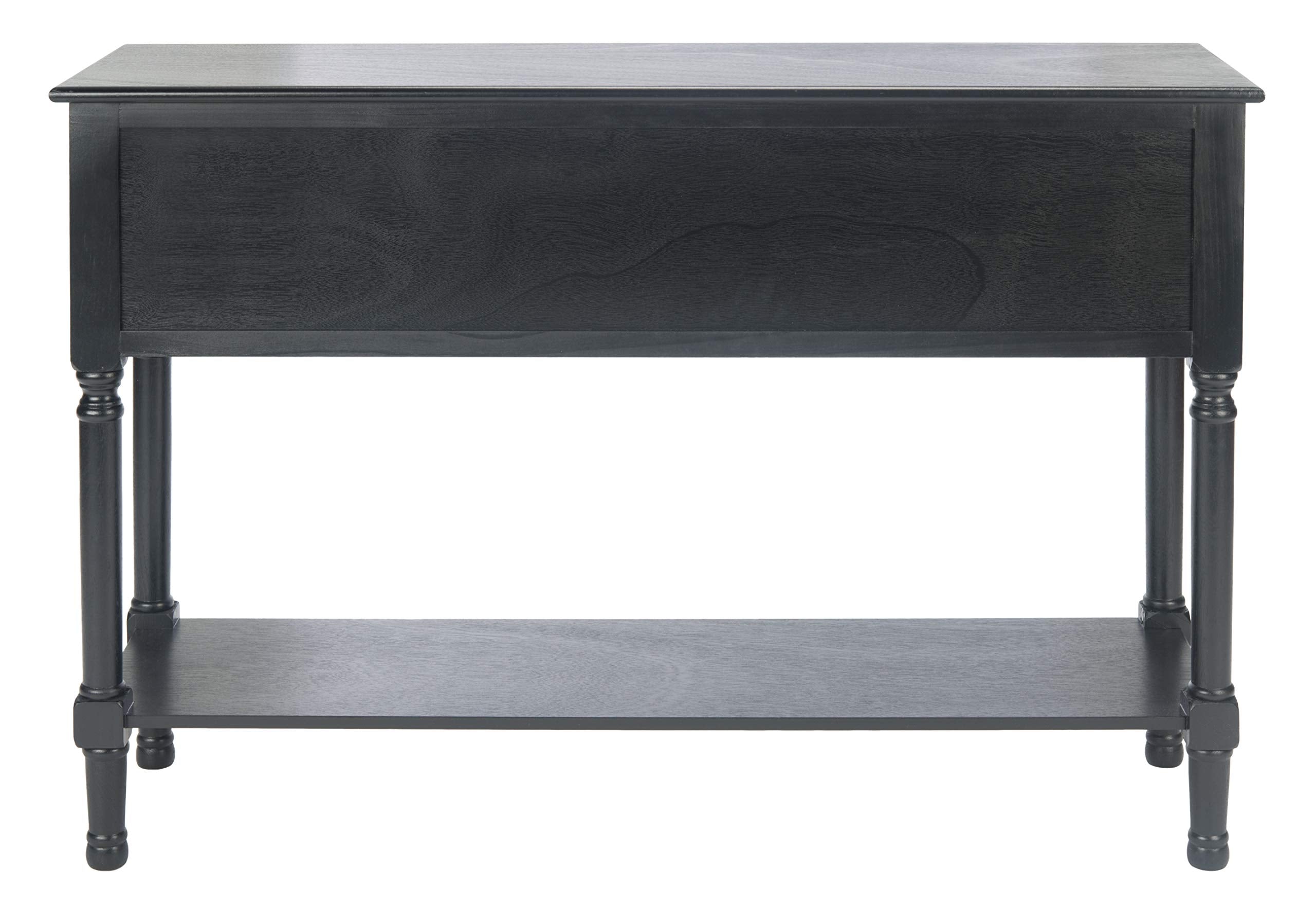 Safavieh Home Collection Haines Black 4-Drawer Bottom Shelf Console Table