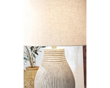 Layal Textured Paper Table Lamp 29" Beige