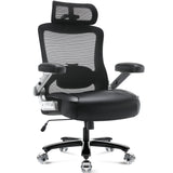 Big and Tall Office Chair- Heavy Duty Executive Computer Chair with 3D Flip Arms Large