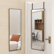 Over The Door Full Length Mirror, 47" x14" Full Length Door Hanging Mirror