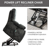 Large Power Lift Recliner Chair with Massage, Heat, and USB for Elderly