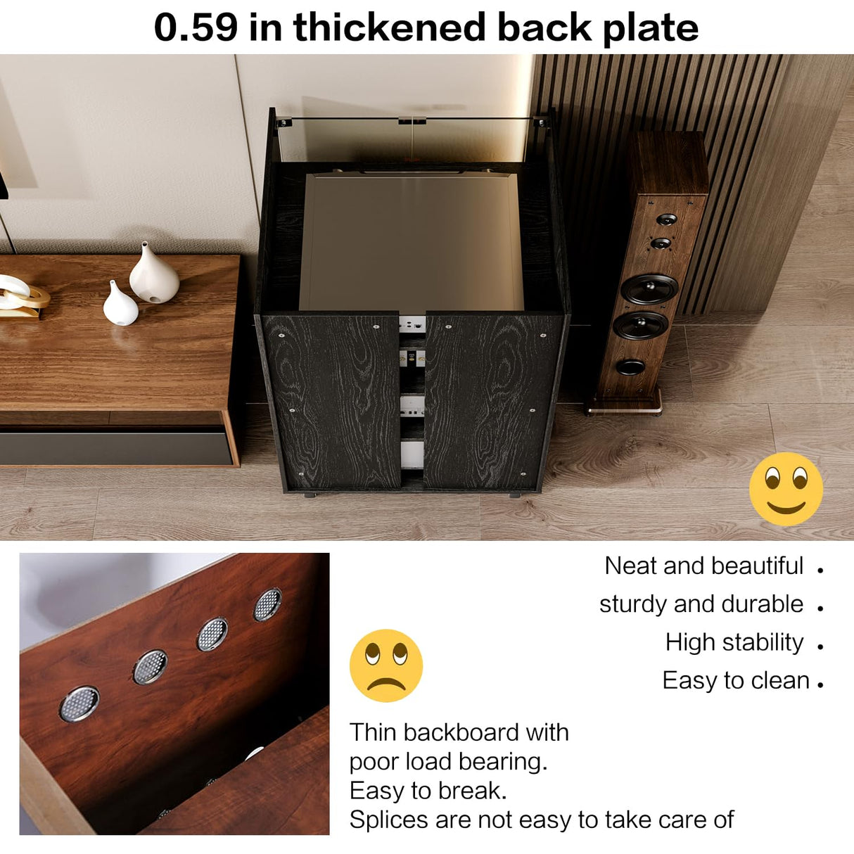 Modern with wheels Audio-Video Media Stand