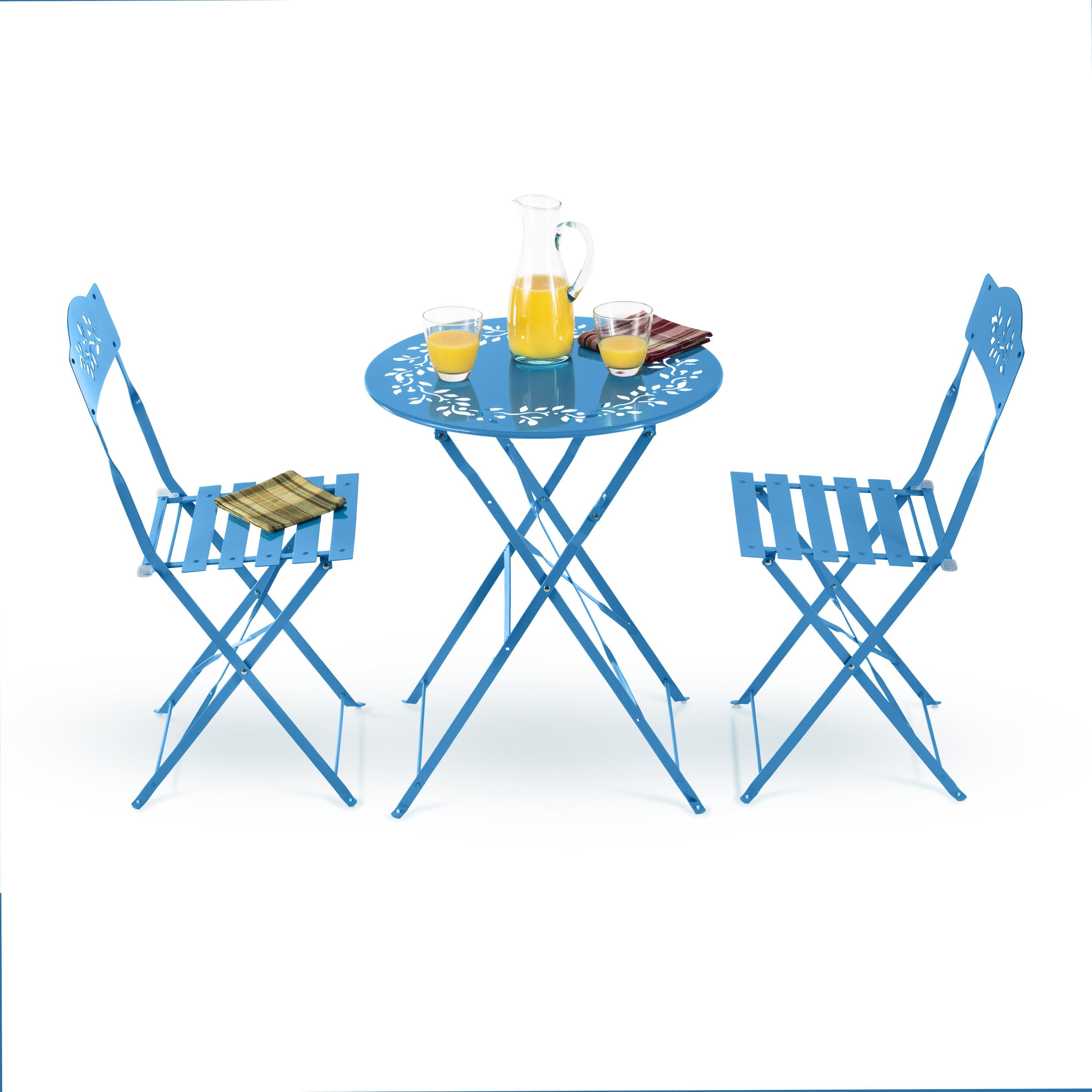 Indoor/Outdoor 3-Piece Bistro Set Folding Table