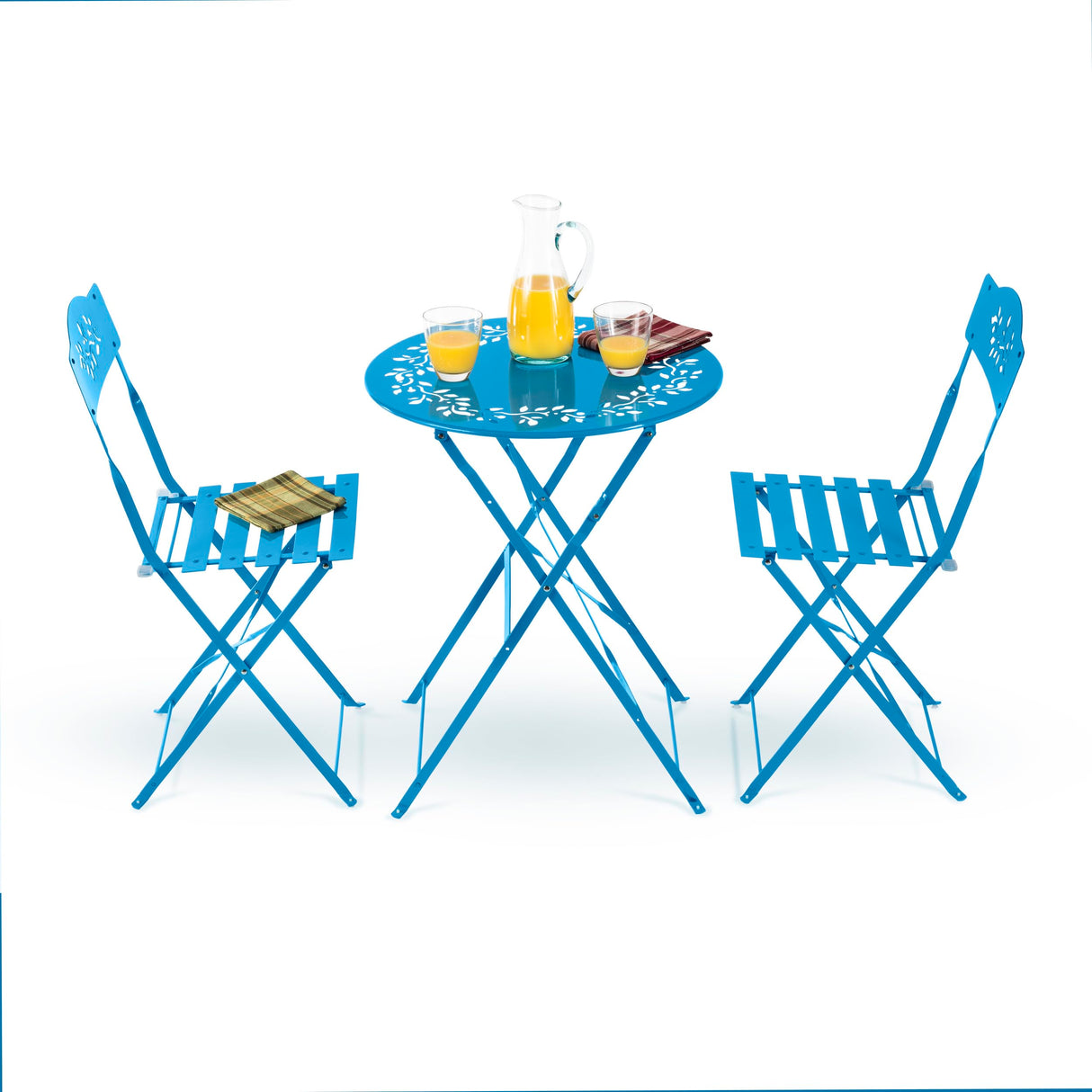 MSY114A Rainbow Metal Bistro Set w Two