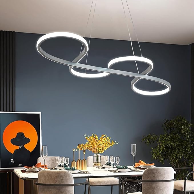 Modern Chandelier, Led Chandelier,Modern Led Pendant Light Dimmable Modern