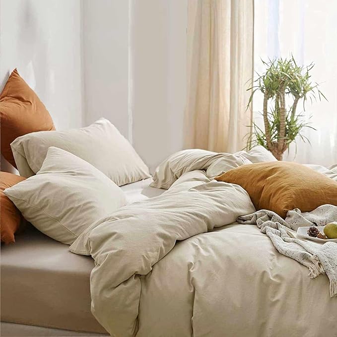 White Comforter Queen Size, 3 Piece Soft Modern Bedding Set & Collections