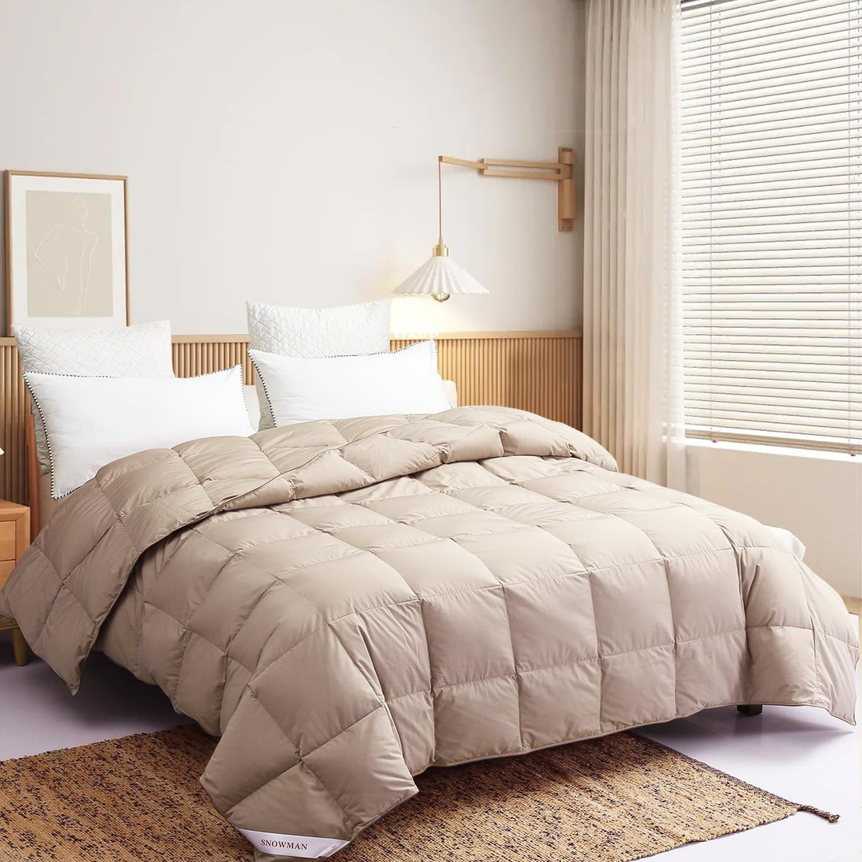 Extra-Soft Down Blanket King, Lightweight Down Comforter