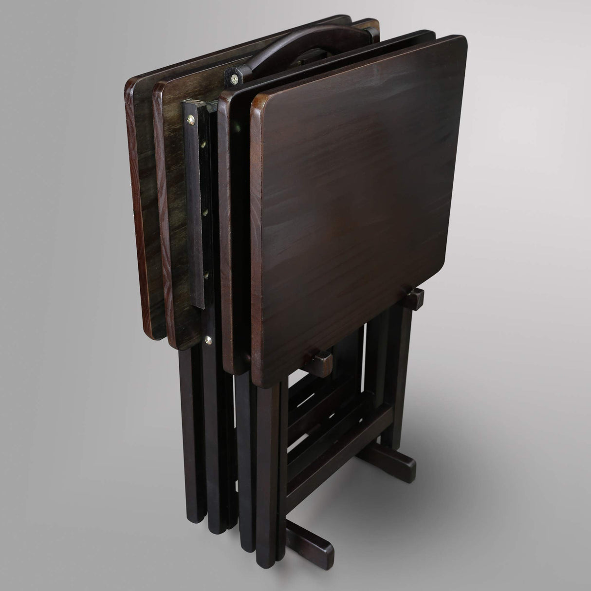 5pcs Tray Table Set, Espresso (New)