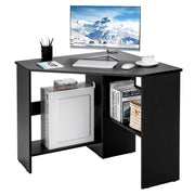 Corner Desk, 90 Degrees Triangle Corner Computer Desk for Small Space, Bedroom Corner