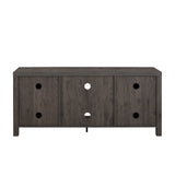 Larae Modern Farmhouse Barn Door Stand for TVs up to 65 Inches, Without Fireplace,