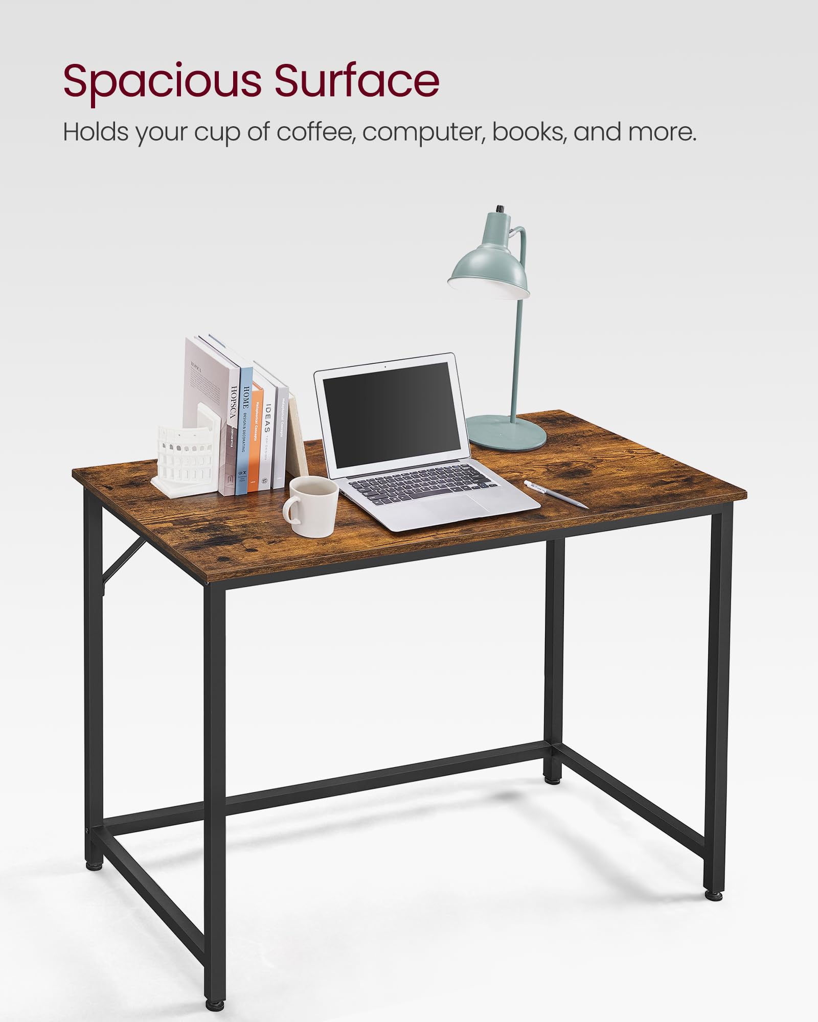 Computer Desk, Gaming Desk, Home Office Desk, for Small Spaces, 19.7 x 39.4 x 29.5