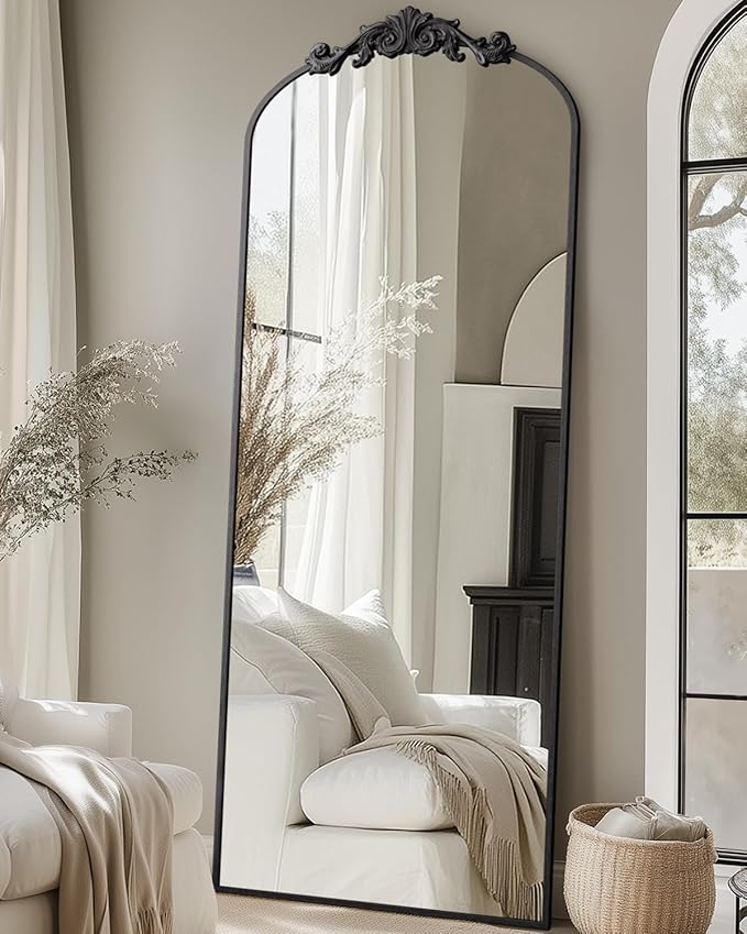 Arched Full Length Mirror,  Floor Mirror Freestanding