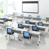 Folding Conference Table Rectangular Conference Rooms Training Rooms Flip Top Mobile