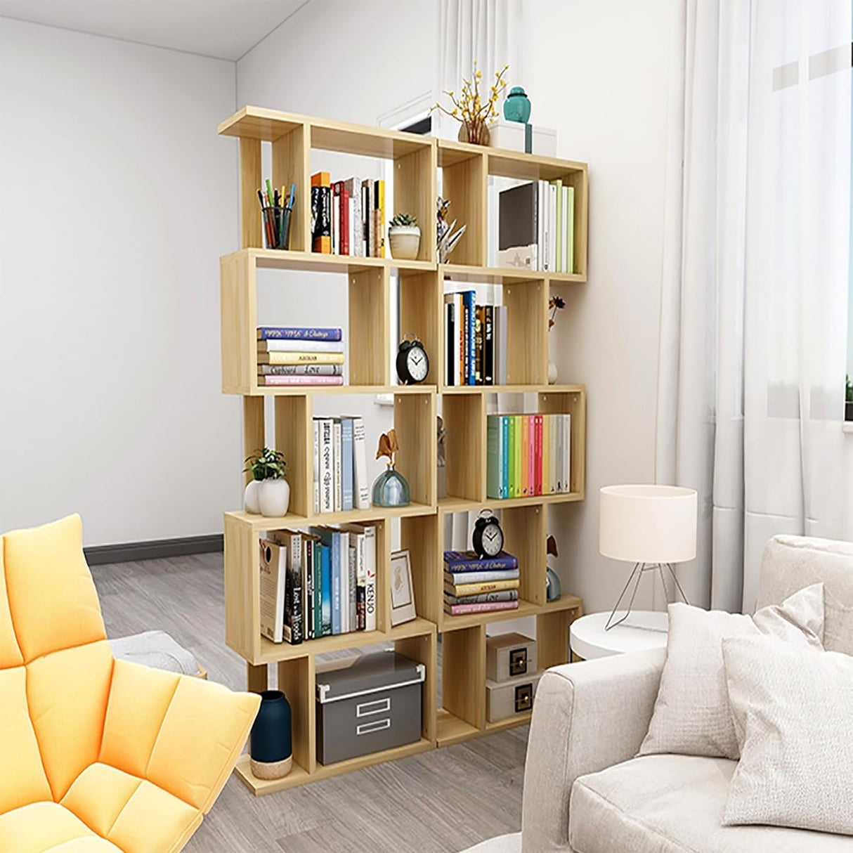 Bookcase Creative Bookshelf Multi-Layer Floor-to-Ceiling Bookcase Home Study Book Storage