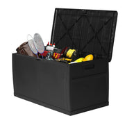 120 Gallon Large Deck Box, Waterproof Large Capacity for Patio, Garden, Large Outdoor Resin Rattan Storage Box Rainproof, Lockable
