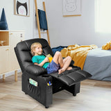 Kids Recliner Chair w/Cup Holder& Side Pockets, Children Recliner w/Comfortable