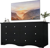 Dresser for Bedroom, 6 Drawer Dressers, Wide Storage Organizer Chest