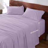 Deep Pocket Queen Sheets Set - Fits Mattresses Up to 21" Thick