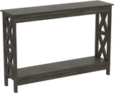 Console Sofa Table, L48xW12xH32 inches, Brown Reclaimed Wood