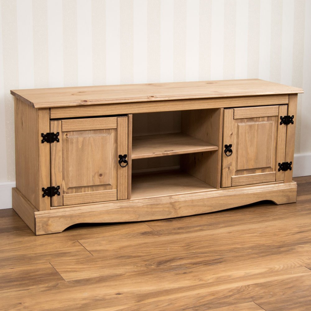 Corona 2 Door TV Cabinet with 2 Shelves