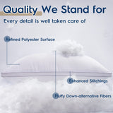 Pillows Standard Size Set of 2, Standard Pillows 2 Pack for Sleeping