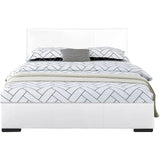 Abbey Platform Bed, White, King