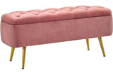 Modern Ottoman Footstool Bench with Storage Bench, Upholstered Bedroom