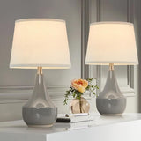 Table Lamp Set of 2, 18.63” Ceramic Table Lamp Classic Beside Lamps Nightstand