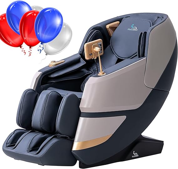 2024 4D Massage Chair, Full Body Shiatsu Recliner with Electric Extendable Footrest