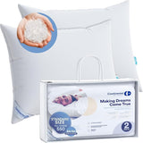 Comfort and Support 50/50 Pillow, Super Standard (Pack of 2), White 2 Count