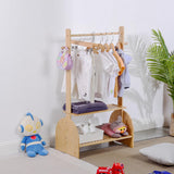 Kids Clothing Rack with Adjustable Rods, Children Clothes Garment Rack for Kids Baby Pet