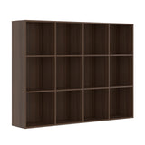 Bookcase, 12 Cube Open Storage Organizer Display Bookshelf, HOFB021