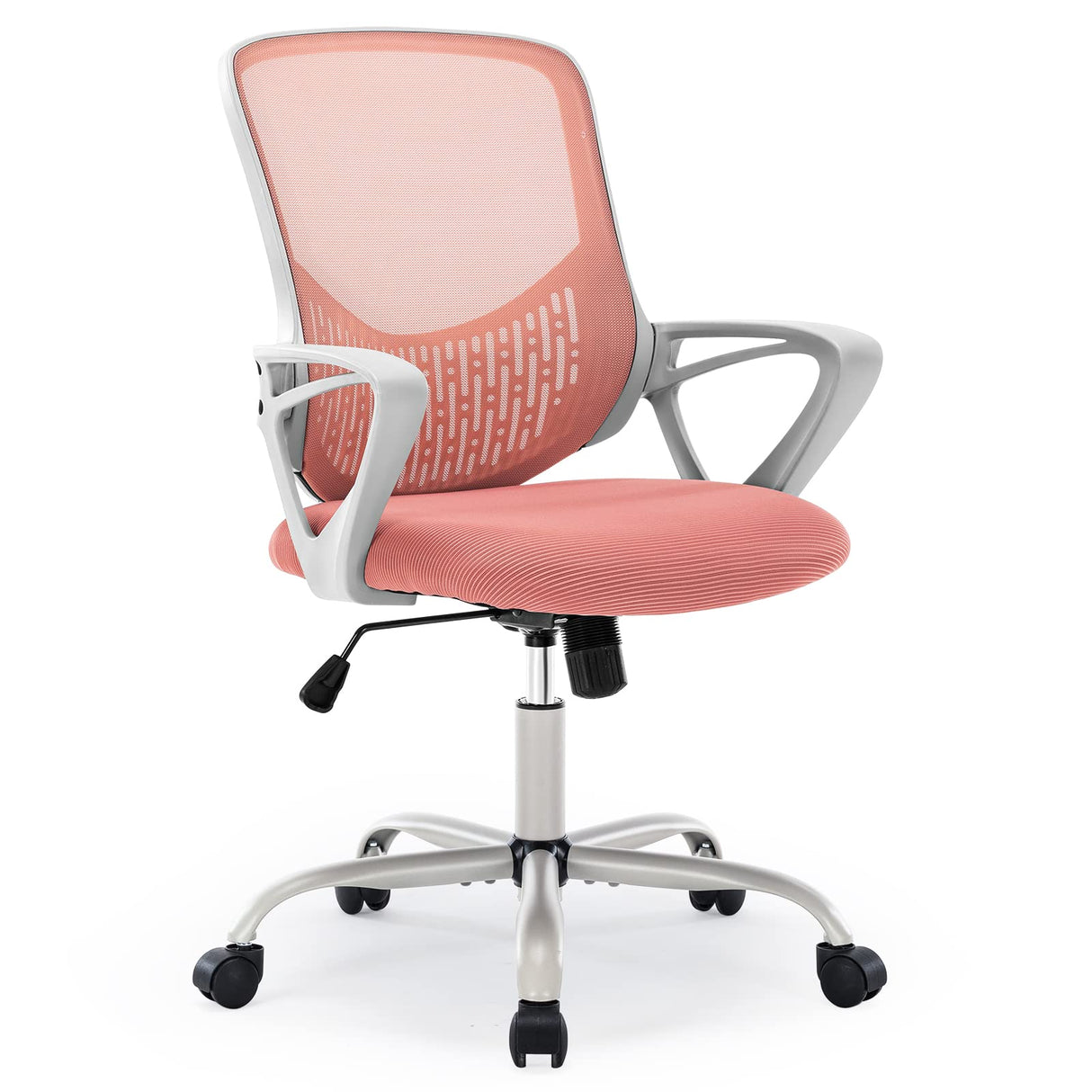 Ergonomic Home Office Chair - Mesh Mid Back Computer Desk Swivel Rolling Task Chair