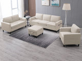 6 Seat Sectional Sofa Set w/Ottoman,3 Seat Couch & Loveseat Sofa & Armchair