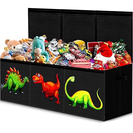 Extra Large Toy Box for Boys, Large Toy Chest for Kids, Collapsible Sturdy Storage Bins