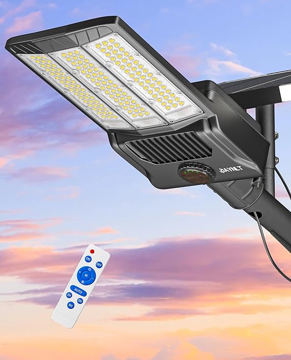 Y-11000W Solar Street Lights Outdoor,850000LM 6500K High Powered Commercial