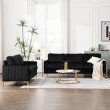 3 Piece Sofa Set Living Room Furniture Sets, Comfy Sofa and Loveseat and Chair