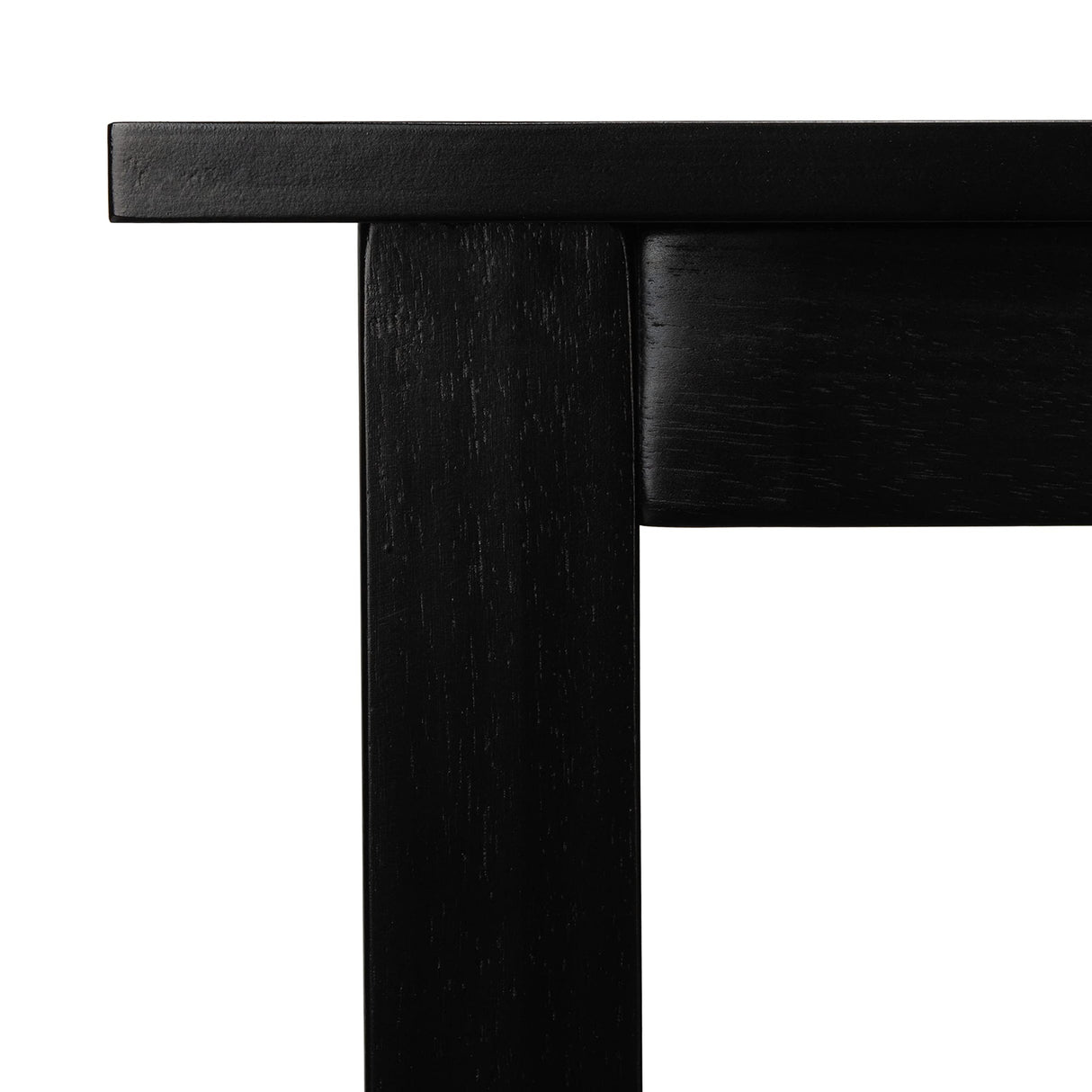 Home Collection Miliano Matte Black Drop End Leaf Dining Room Table DTB1404A