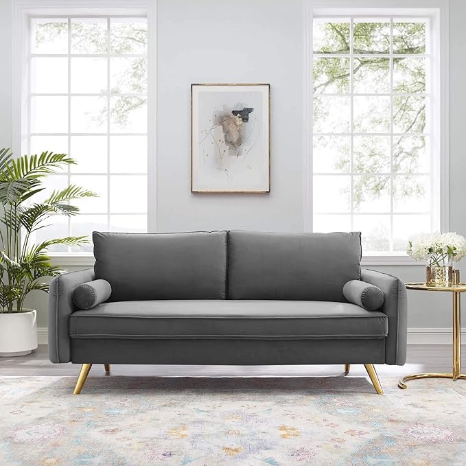 Revive Performance Velvet Loveseat, Mint
