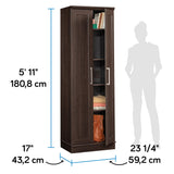 Sauder HomePlus Storage Pantry cabinets, L: 23.31" x W: 17.01" x H: 71.18", Dakota Oak