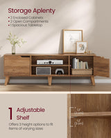 58-Inch TV Stand for 65-Inch TVs with Adjustable Shelf