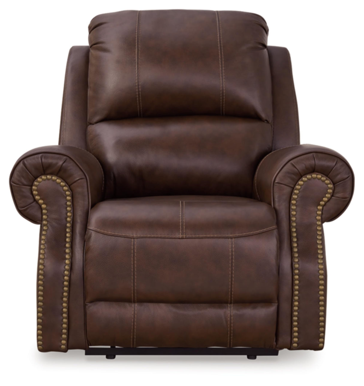 Design by Ashley Freyeburg Classic Leather Match Upholstered Power Recliner