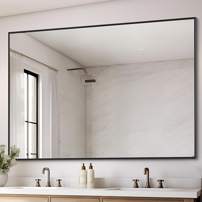 Black Bathroom Vanity Mirror, Black Wall Mirror