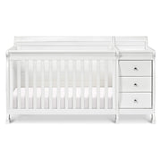 4-in-1 Convertible Crib and Changer Combo in White