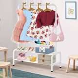 Kids Clothing Rack - Kids Dress Up Clothes Storage Racks - Baby Toddler Closet