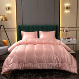 Satin Comforter Set King Silk Like Silky Bedding Set Luxury Hotel Silky Bed Home