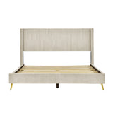 Bed with Metal Legs,Beautiful and Fashionable