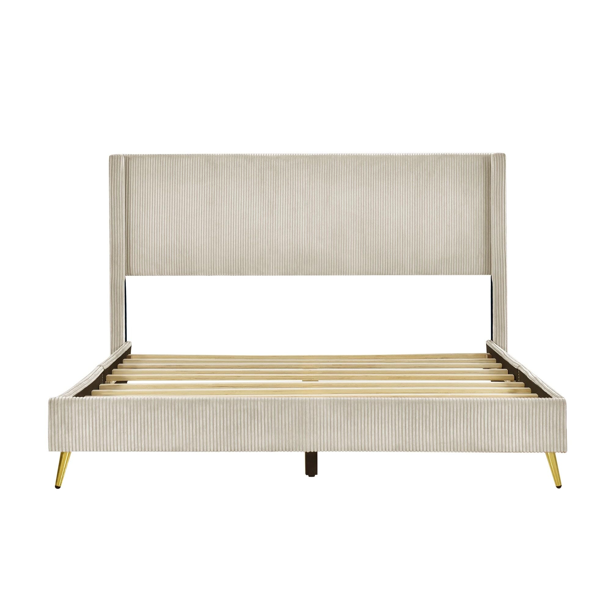 Bed with Metal Legs,Beautiful and Fashionable