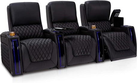 Apex Home Theater Seating - Living Room - Italian Leather - Power Recliner