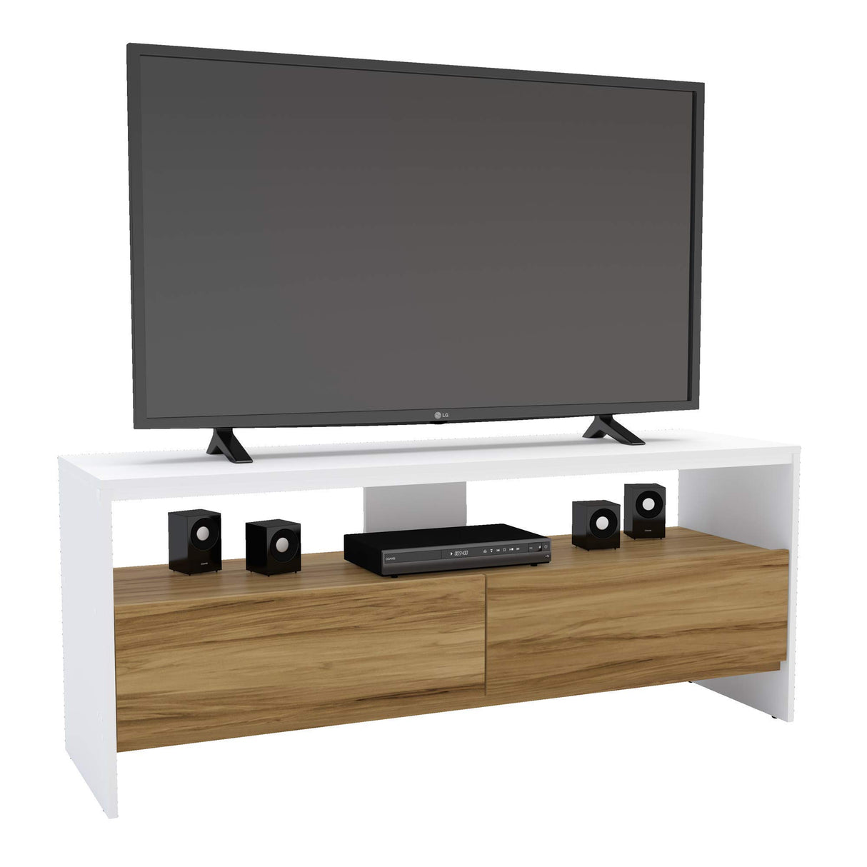 Portland TV Stand, TV Stands for Living Room, Fits TVs Up to 70 Inches, Modern Design